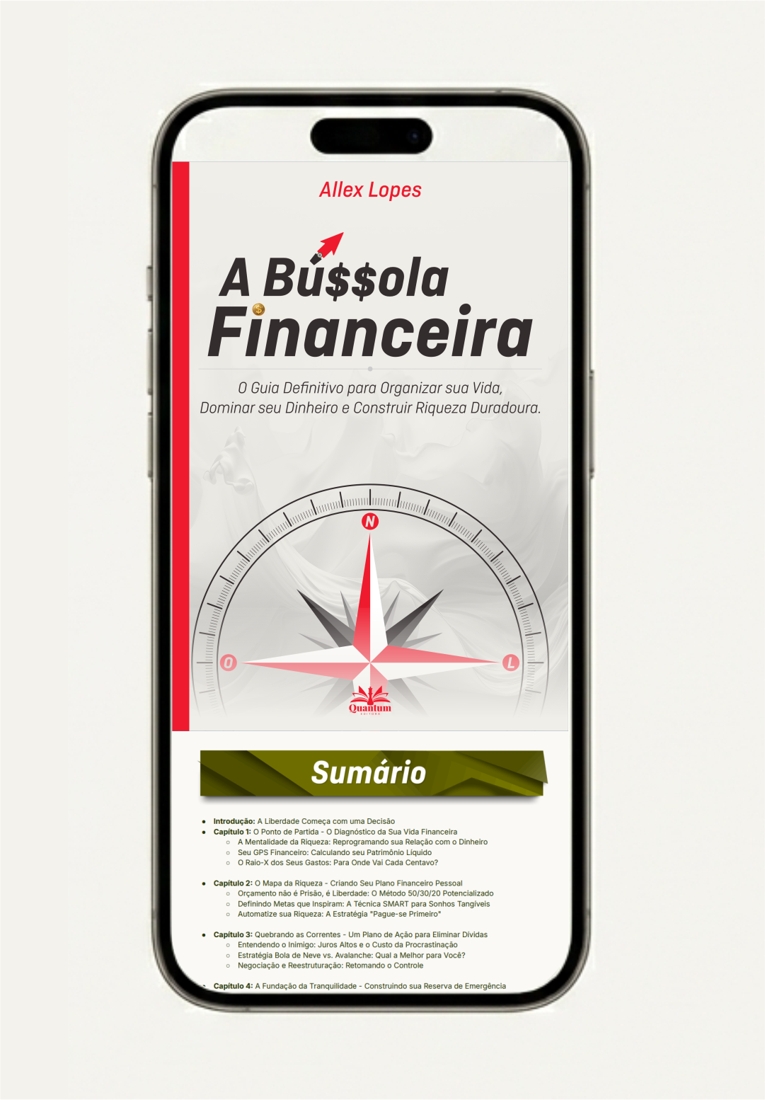 A Bússola Financeira — visualização interna