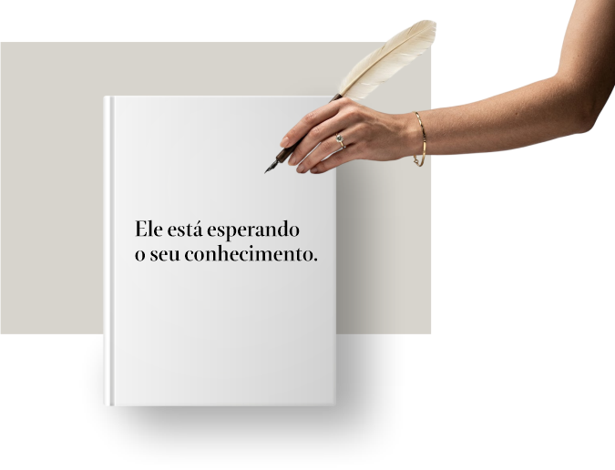 Livro em branco — Ele está esperando o seu conhecimento